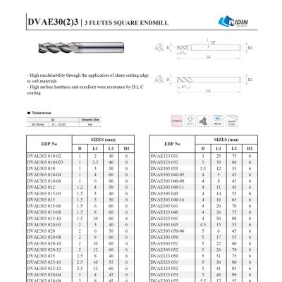 DVAE30(2)3 - DLC coating - Widin